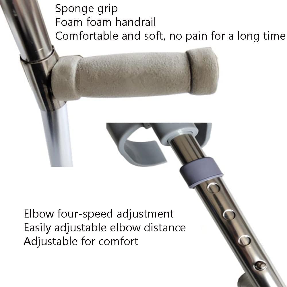 PAASHE Muletas Creativas, Bastones para Caminar fáciles de Llevar, Codos de Aluminio Plegables, bastón para Caminar, Bastones telescópicos Ajustables en Altura