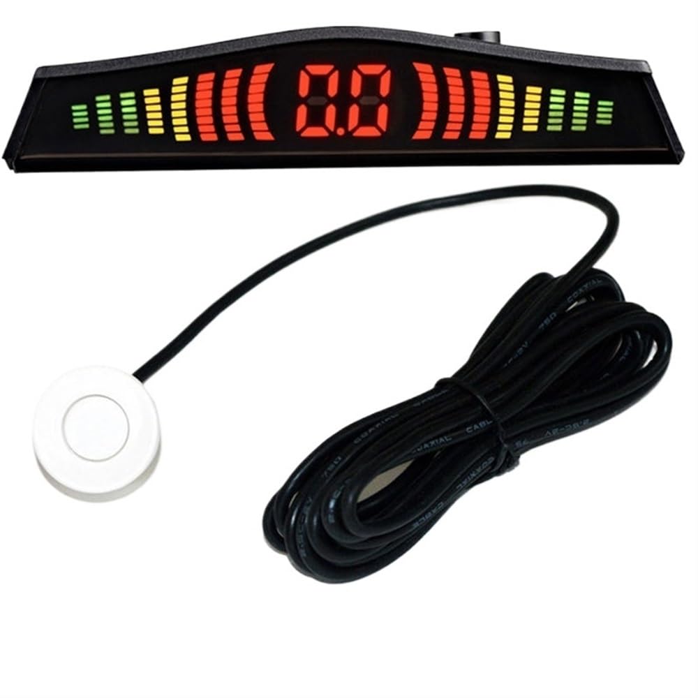 PDC capteur Stationnement Détecteur de Voiture Affichage LED Automatique 4 pièces Kit capteur stationnement Aide Inverse Moniteur Radar Secours détecteur Voiture stationnement