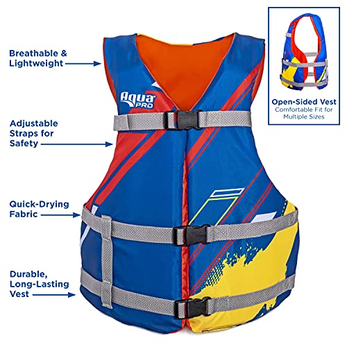 Image of Oceans 7 US Coast Guard Approved Life Jacket for Infant, Kids, Youth, - Type II & III Vest, Personal Flotation Device