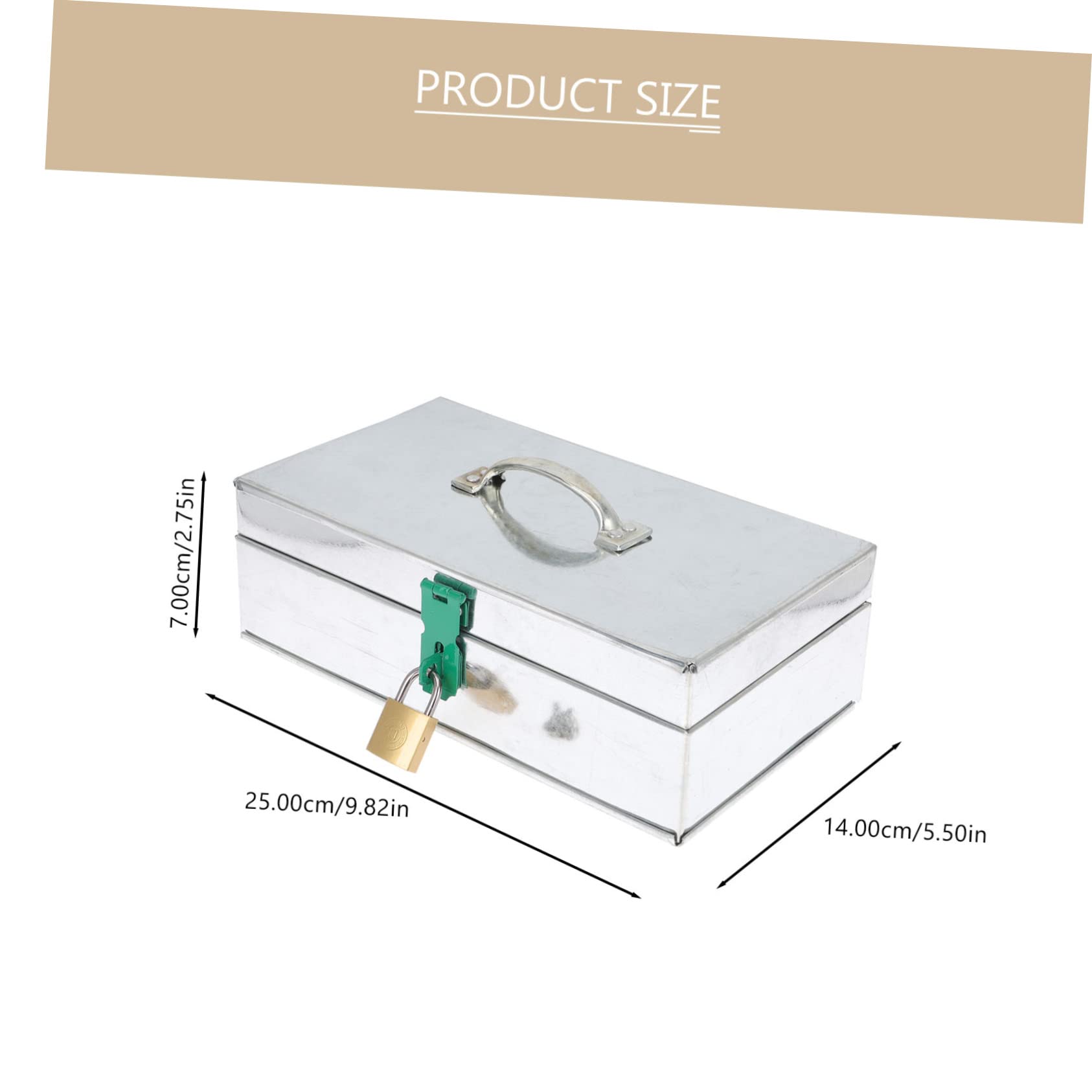 SHINEOFI Scatola Stoccaggio per Giardino Ferro Serratura Organizer Pratico e Resistente per Giardinaggio Dimensioni Capacità Ampia e Facile da Trasportare