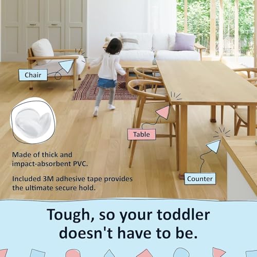 Image of RECLUSE 4 Pcs Baby Corner Protector Shock-Absorbing Density Safety Corner Guards, Transparent Design, Clear Soft Furniture Cushions Protection for Kids, Easy-to-Install Guards for Sharp Corners