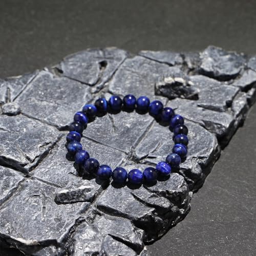 MILAKOO 8mm Tiger Eye Bracelet Stretch Elastic Rope Wristlet for Men Women Protection Bracelet2