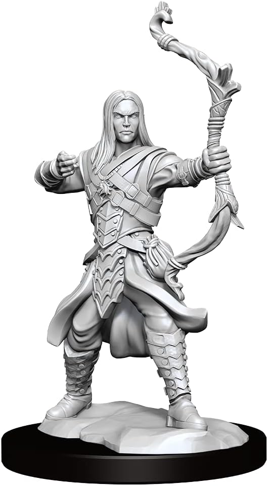 WizKids D&D Frameworks: Elf Ranger Male - Unpainted and Unassembled