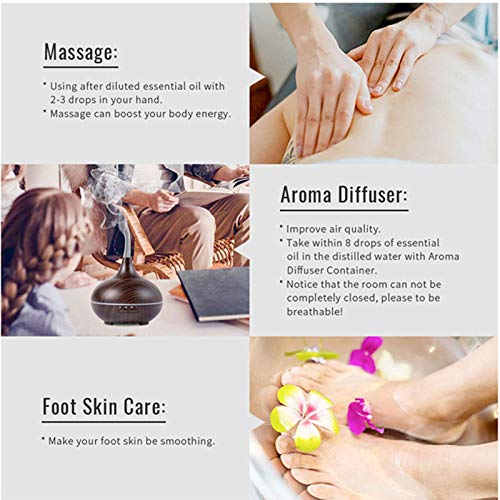 Miyuki AM-ESSENTIALOILS-CM Essential Oil Gift Sets, With Peppermint,Clove,Citronella,Eucalyptus,Clary Sage,Raspberry,Coconut,Strawberry Oil thumb #4