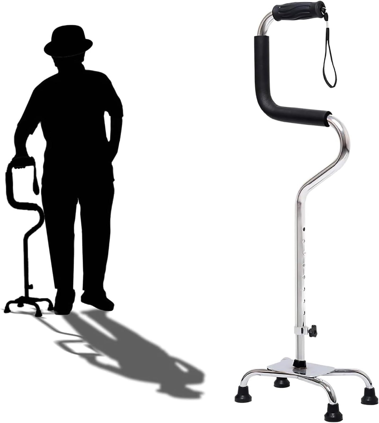 Andador para Adultos, Bastón portátil for Ayudar a levantarse, Ideal for Personas Mayores, con Movilidad Reducida, for la Vida Diaria, for Adultos, Mujeres y Hombres