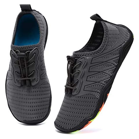 Fantiny Boys & Girls Water Shoes Lightweight Comfort Sole Easy Walking Athletic Slip on Aqua Sock(Toddler/Little Kid/Big Kid) Size: 8 Toddler Cover