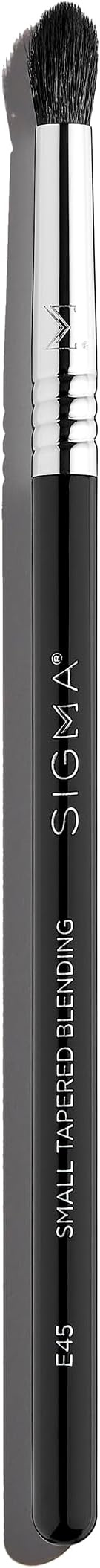 Professional E45 Eye Makeup Brush – Small Tapered Eyeshadow Blending Brush with SigmaTech® fibers for Seamless Eyeshadow Blending, Pointed Eyeshadow Brush for the Perfect Cut Crease