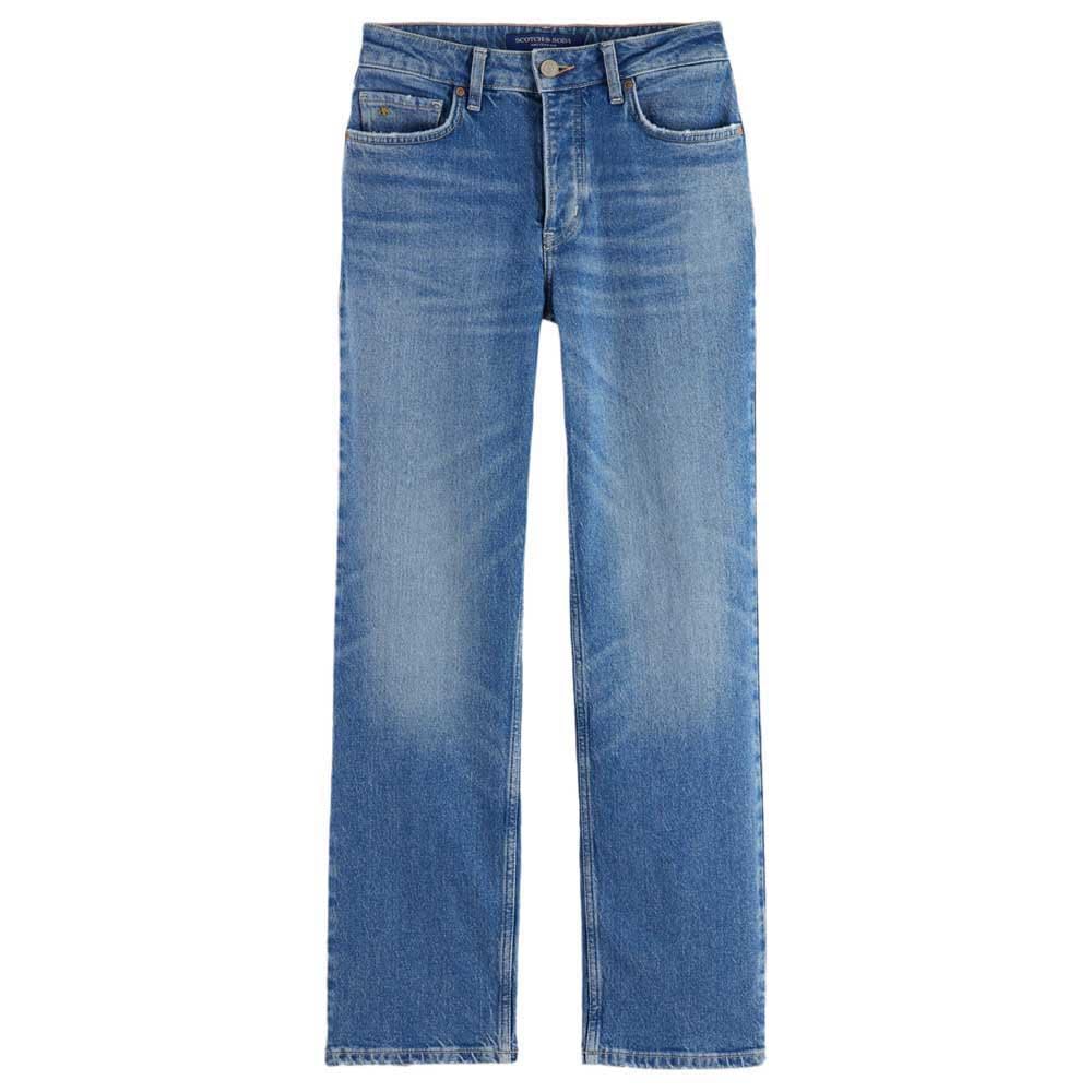 Scotch & Soda Women's The Sky Straight Jeans, Blue Dream, 26W x 32L