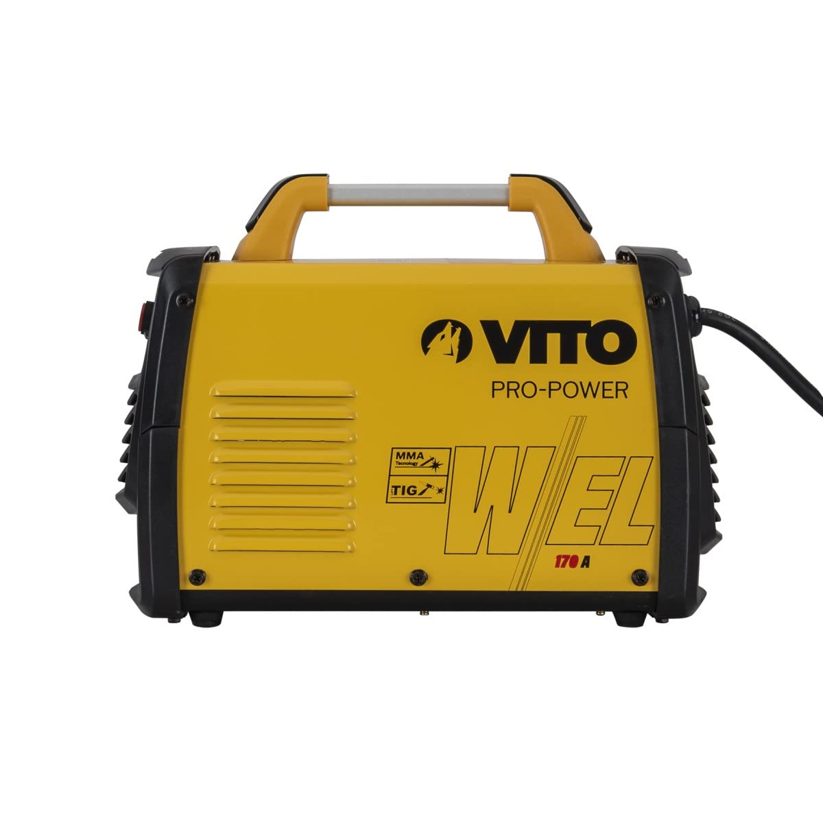 VITO - Inwertorowa spawarka połączona ARC TIG 170A palnik TIG +12 prętów Ø 2,5 mm + automatyczny kaptur + luksusowa walizka