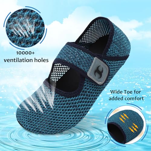 Image of Water Shoes for Women Men Barefoot Beach Swim Aqua Socks Summer Wide Slides Sandals Quick Dry Pool River Sea Sock Shoes