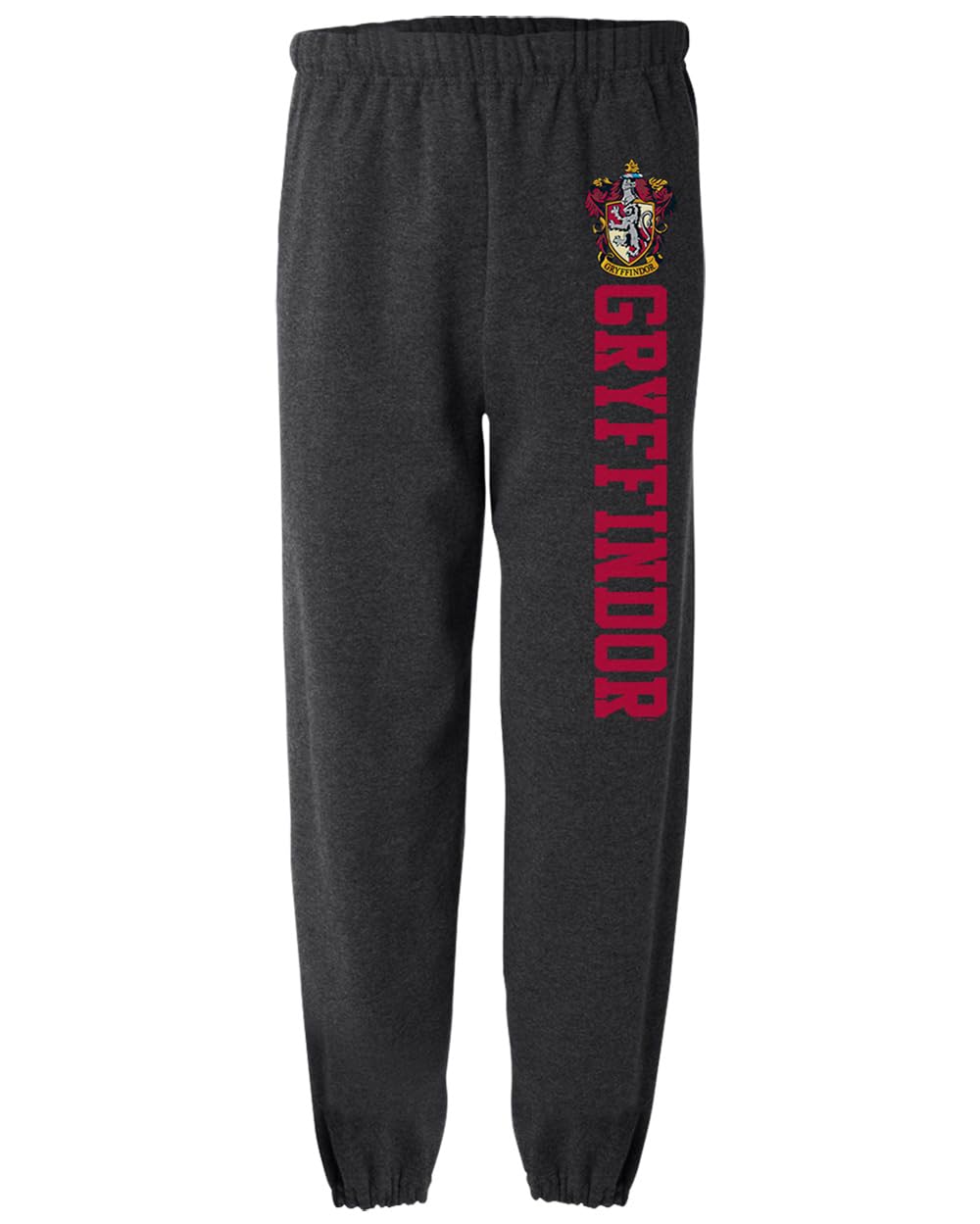 Harry Potter Houses Crest Unisex Jogger Sweatpants for Men and Women Collection: Small Gryffindor Collegiate