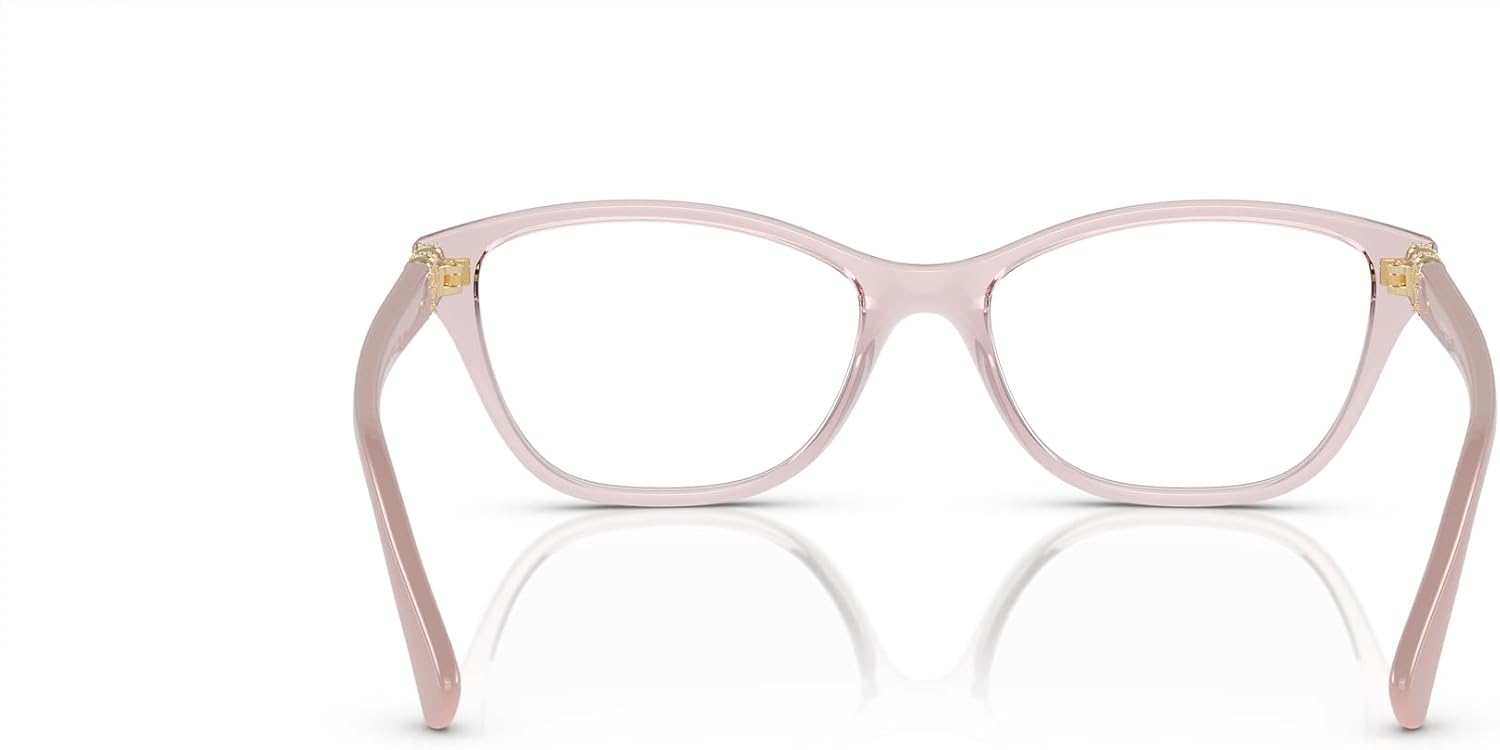 Vogue Eyewear Women's Vo5516b Square Prescription Eyewear Frames Transparent Pink/Demo Lens 51 Millimeters image 4 of 6 B0CGW6YYQQ