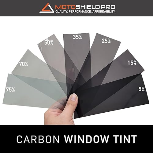 Miniatura 6 de DIY-MotoShield Pro Tinte de carbono prémium (25% VLT) Rollo de 40 pulgadas x 100 pies  Película profesional para ventana de automóvil, reduce el