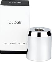 DEEDGE Alloy Safety Razor Stand Holder - Fits Double Edge Razors, Toothbrushes & Pens - 1.7cm Dual Opening, Drainage Hole