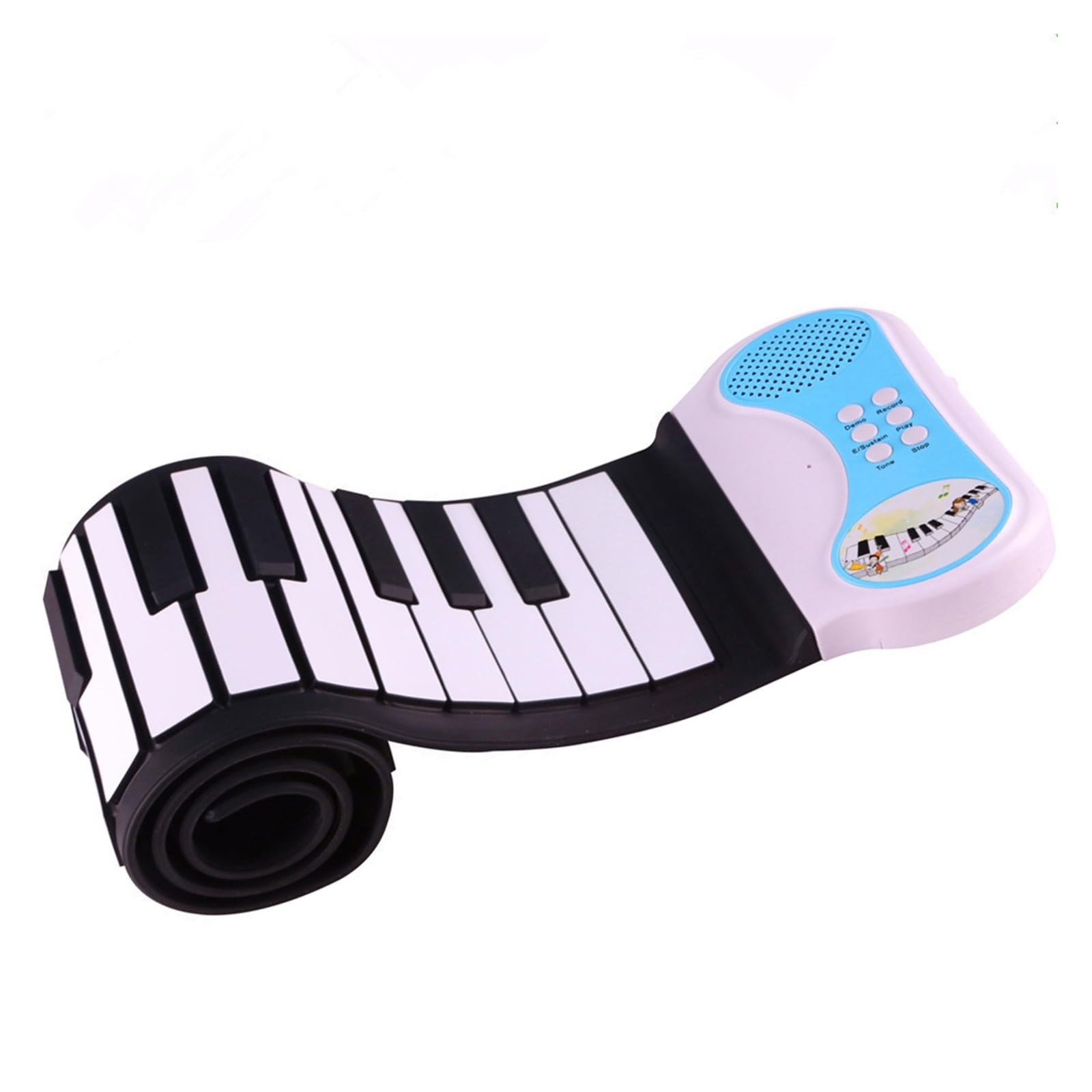 tastiera elettronica Tastiera Elettronica Pieghevole In Silicone Addensato Per Pianoforte A 49 Tasti Arrotolata A Mano Per Principianti