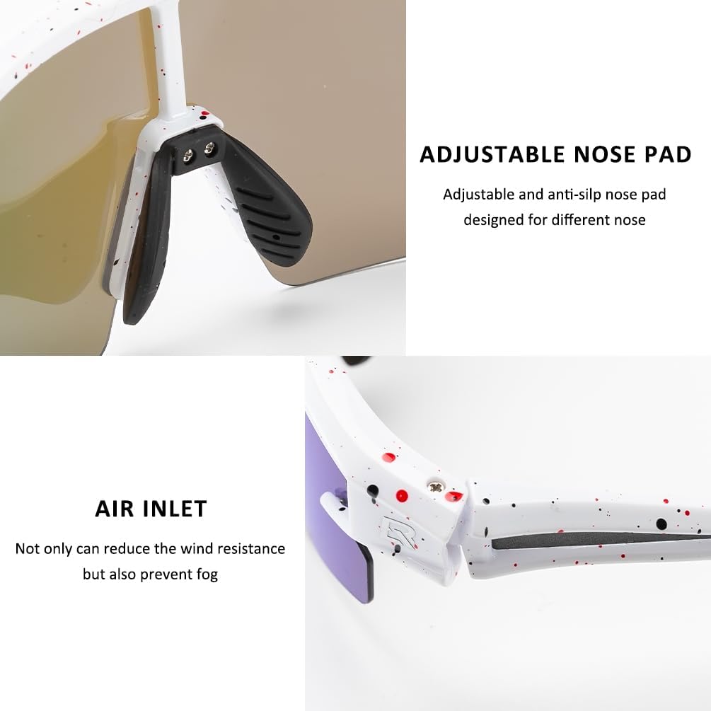 ROCKBROS Polarized Sunglasses for Men Women UV Protection Cycling Sunglasses Sport Glasses - Image 5