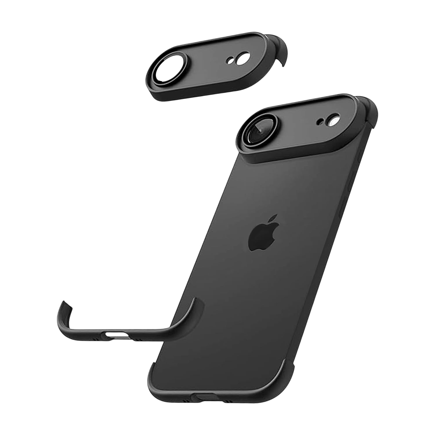 HiProTech Slim Frameless Bumper Case for iPhone 17 Air, Ultra-Thin TPU Silicone Side Cover with Camera Lens Protector – Lightweight, Minimal Design & Shockproof (Black)-image-17