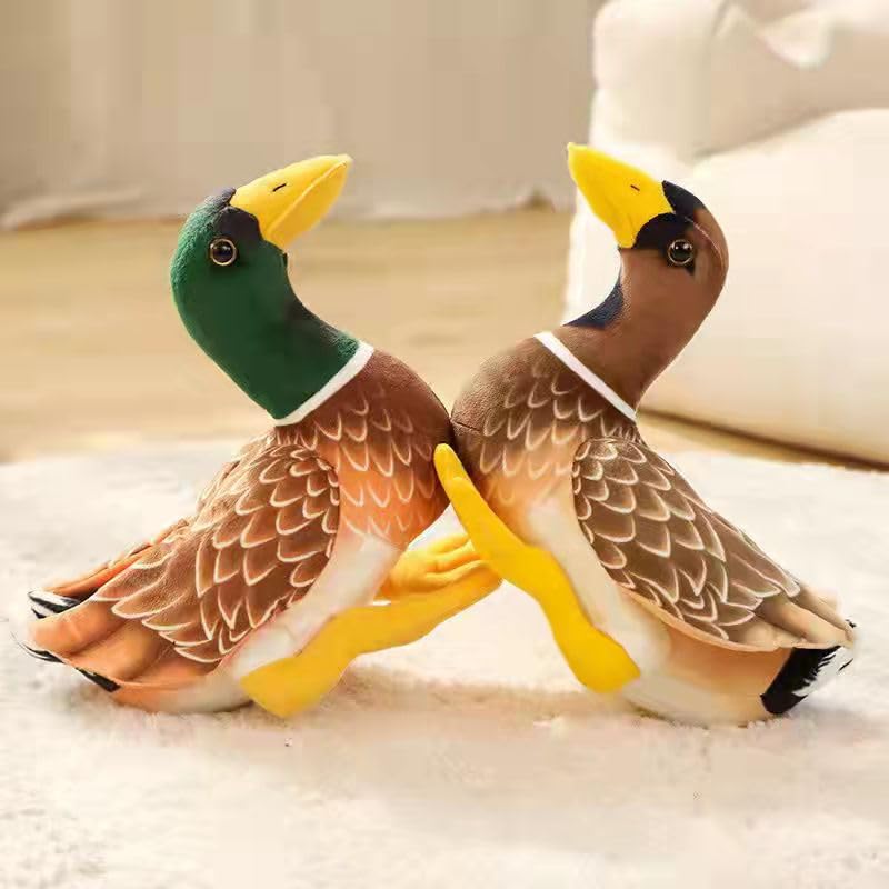 Simpatico Simulazione Anatra Peluche Giocattolo Realistico Anatre Marroni Animali Di Peluche Bambola Morbida Per I Bambini Ragazza Regalo Di Compleanno 30 cm Un Paio