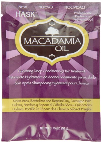 Hask Macadamia Oil Moisturizing Deep Conditioning Treatment Packet, 1.75 Ounce