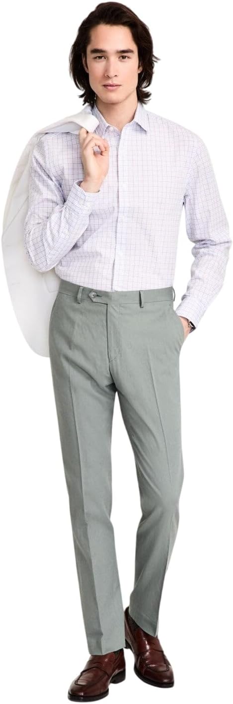 Tommy Hilfiger Men's Modern-Fit Linen Pants - Sage