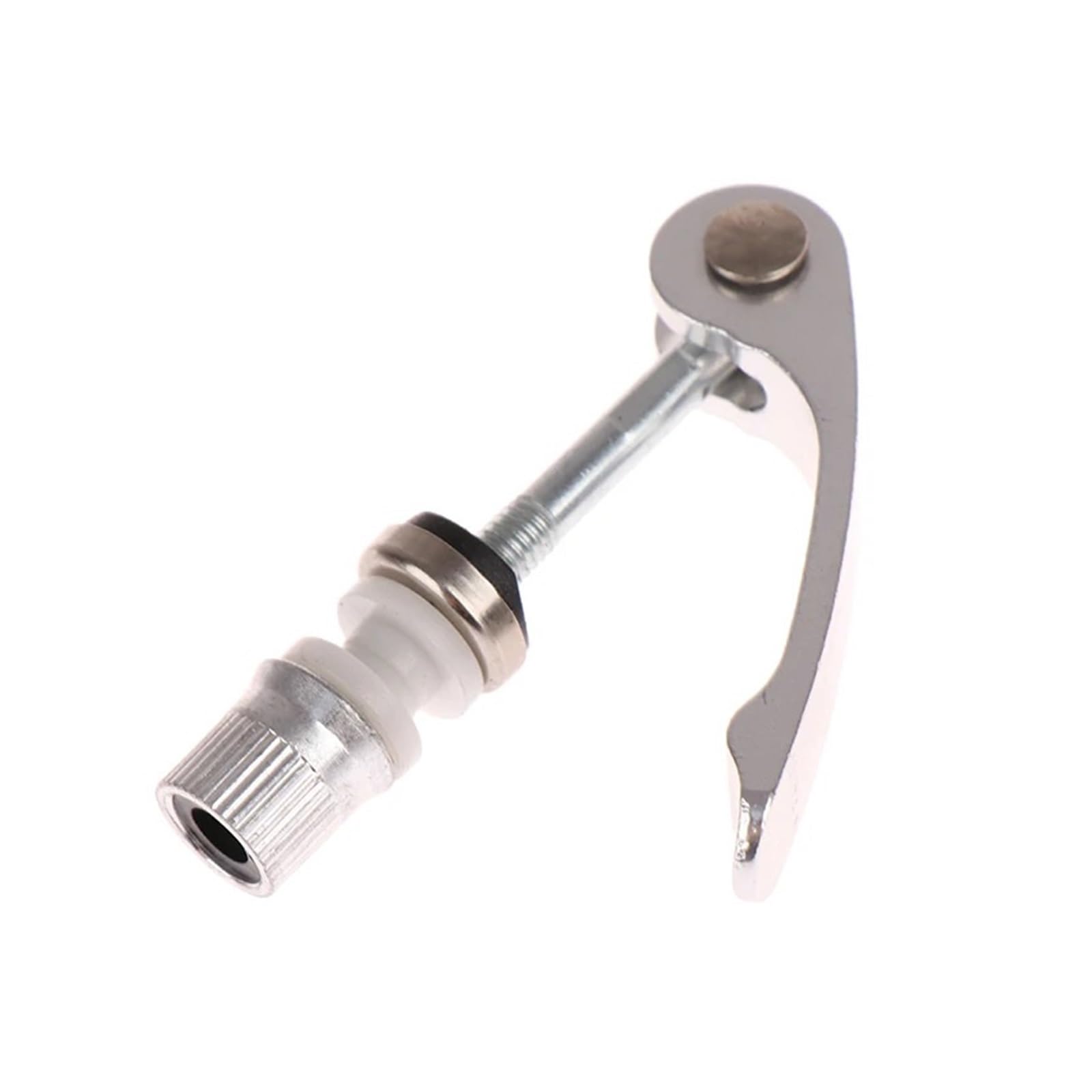 Flozari White Bike Seat Post Quick Release Pin 1Pc Auminum Bike Seat Repair Tools Quick Release Post Clamp Seatpost Skewer Bolt(White)