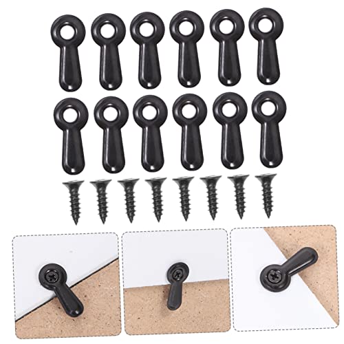 Image of NUOBESTY 100Pcs Picture Frame Backing Clips Turn Button Fasteners with Screws for Easy Installation Suitable for Photos Durable Frame Hardware for Hanging Pictures