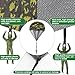 Catcan 10 Pcs Parachute Toy, Camo Parachute Men Tangle Free Throwing Hand Throw Outdoor Flying Paratrooper Toy No Battery nor Assembly Required