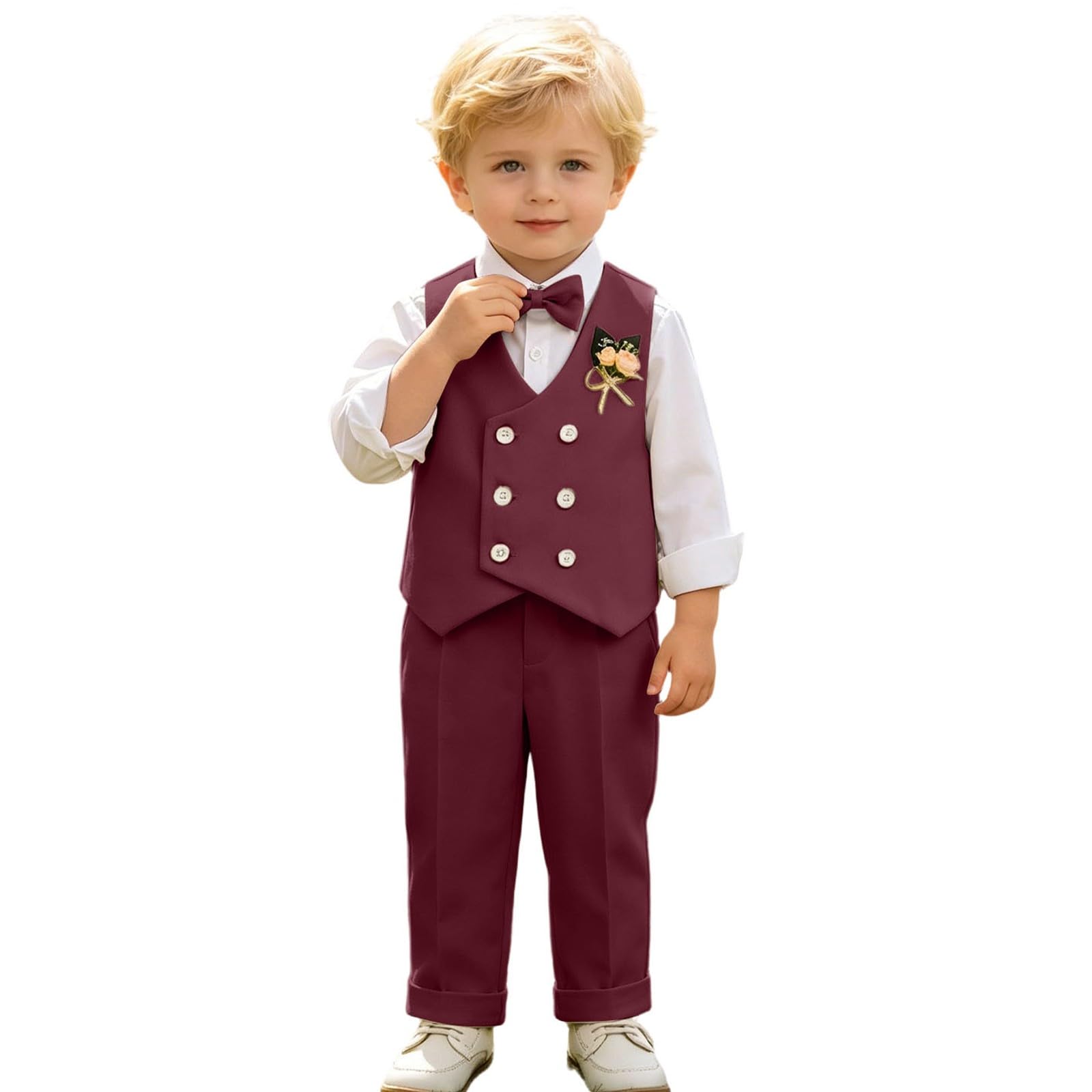 Outfit Einschulung Junge, Elegante Jungen-Sommerkleidung – Festliche Kinderweste und Outfit für Hochzeiten, Auftritte, Geburtstage und andere Anlässe