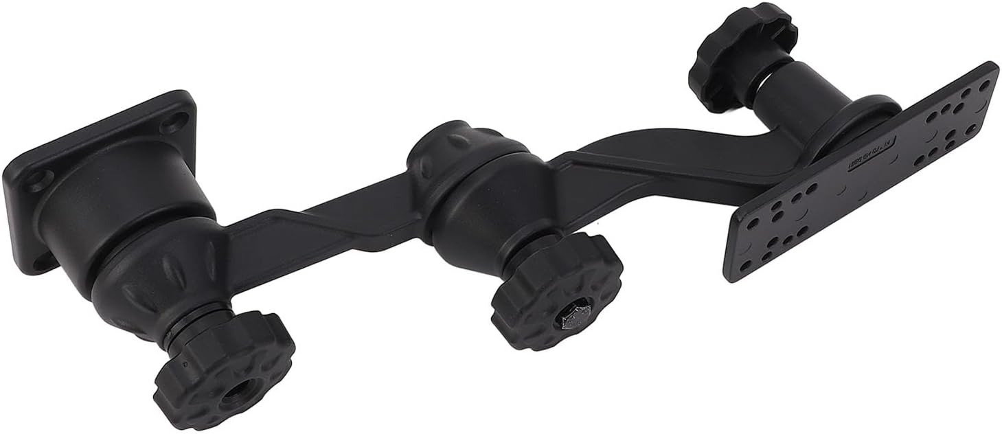 Plotter Swing Arm Mount, 11.4 Inch Horizontal Fishfinder Bracket with 6.25x2in Panel, for Lowrance Eagle Marine GPS Sonar Devices