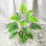 Künstliche Pflanzen Groß 82cm Künstliche Palme 18 Zweige Im Topf Real Touch Künstliche Pflanzen Wie Echt Grün Fake Plant für Schlafzimmer Büro Garten Hochzeit Party Deco – Bild 5
