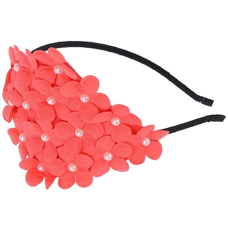 El Regalo Flower Crown Fancy Hairband/Headbands for Girls Kids - Board Flower Pearls Hair Accessories for Kids (Dark Peach Flowers) (B0C999TBR4) Amazon Price History, Amazon Price Tracker