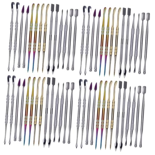 Ipetboom 4 Juegos Herramienta Para Quitar Cutículas Removedor De Esmalte De Uñas En Gel Cortaúñas Manicura Exfoliante Para Pies Empujador Automático De Cutículas 14 piezas x 4