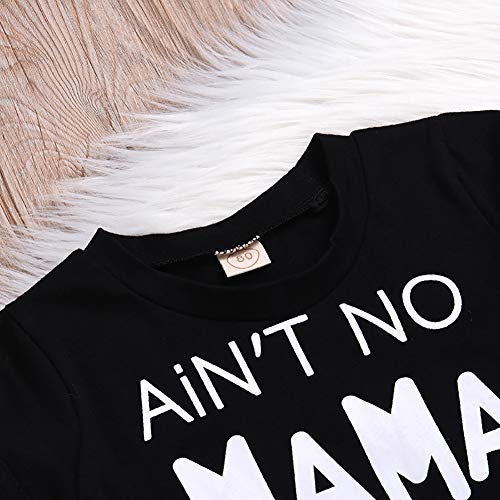 Conjunto de roupas para bebês meninos com letras engraçadas estampadas e calças de camuflagem para m