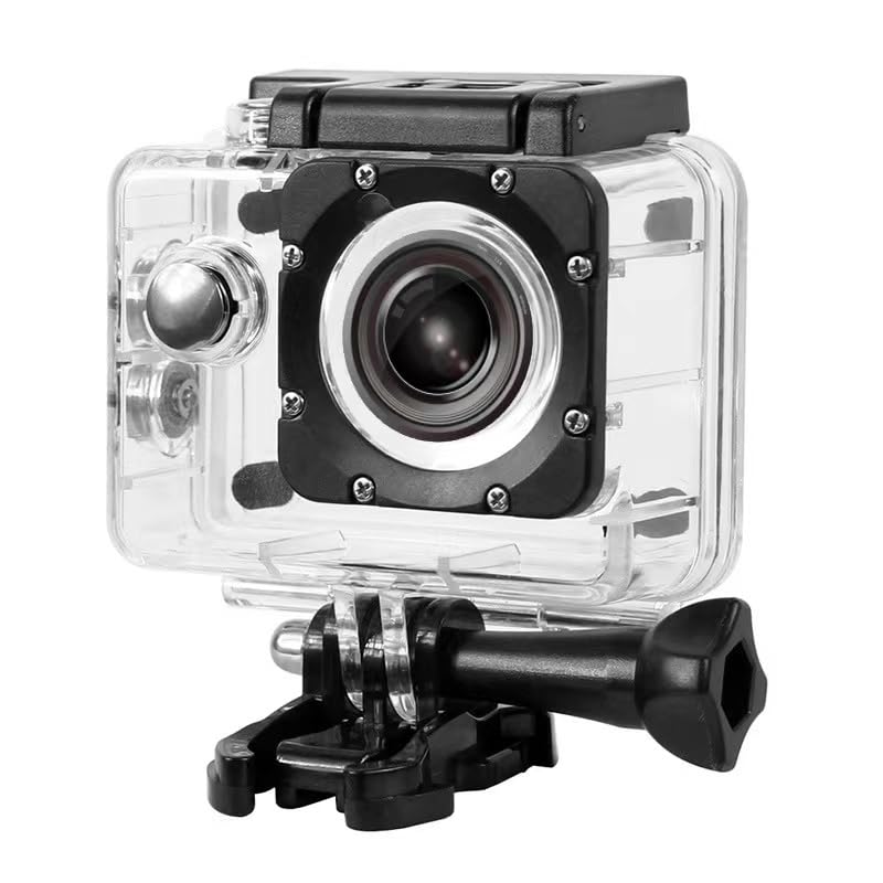 Cámara de acción 1080P HD 2.0 Pulgadas, cámara subacuática, cámara Deportiva Impermeable de 3 MP con Kits de Accesorios, para natación, Buceo, Bicicleta, Motocicleta, etc. (Blanco)