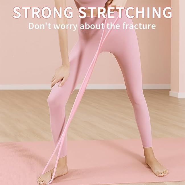 Figure 8 Exercise Bands for Women Men,15LB/25LB Exercise Band,Exercise Bands with Handles for Working Out, Arm, Back, Fullbody Yoga Pulling Rope, Elastic Stretch Bands