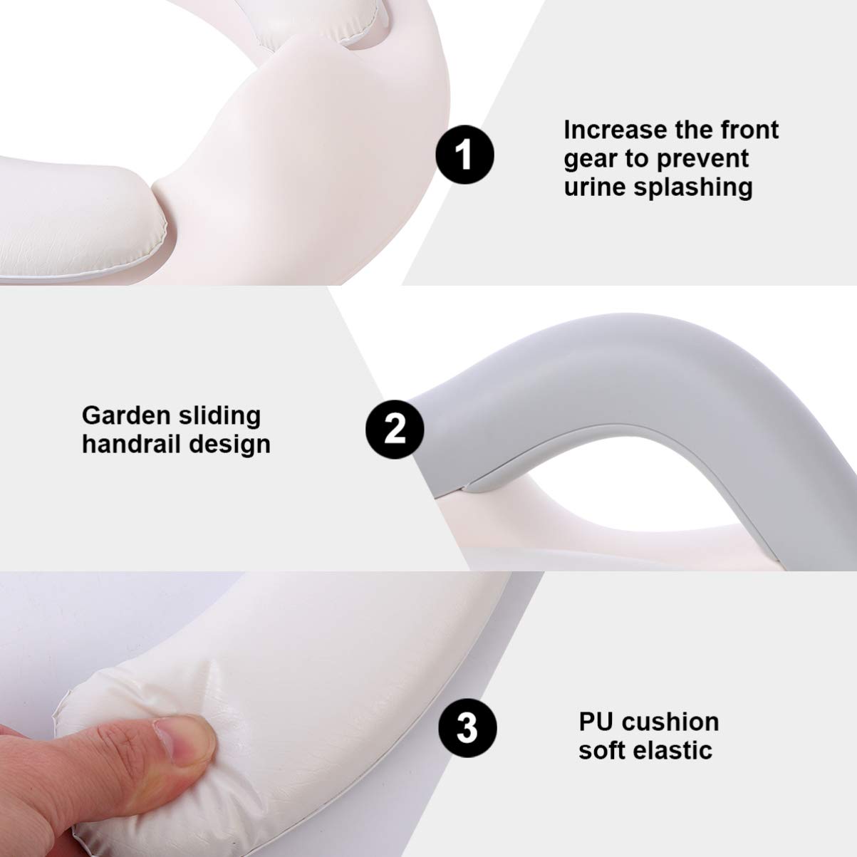 1 Pc Rondella Del Sedile Del Water Vasino Sicuro Bambini Sedia Da Toilette Sedile Del Water Per Vasino Sedile Vasino Sedile Copriwater Plastica Portatile Viaggiare Sgabello Bianca