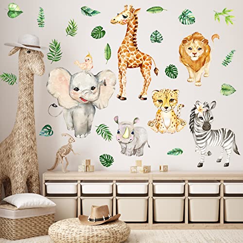 Vinilos decorativos animales selva 35 x 24 pulgadas miniatura 4