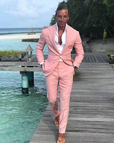 Ensemble 2 pièces homme avec veste à revers en pointe style décontracté