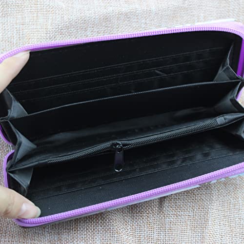 Timlee Cute Girls Long Wallets Long Purse Blue galaxy Star Wallet for Teen Girls Christmas Gift(Purple star 0115)3