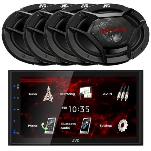 Radio para auto JVC con pantalla táctil 6.8" y Bluetooth miniatura 1