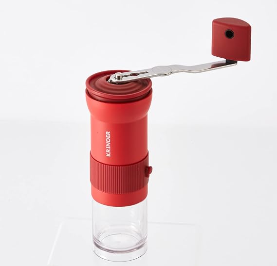 Cafflano Grinder Portable Coffee Grinder Outdoor Espresso Ultra Fine Grindable Italian Metal Conical Blade, Compact High Performance Coffee Grinder, Coffee Grinder, Hand Mill, 14 Coarseness Adjustment