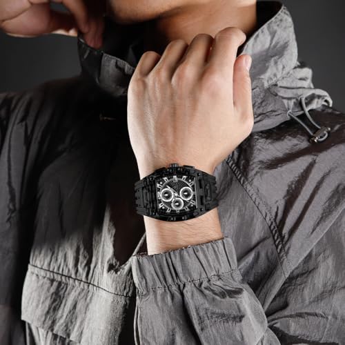 Image of Carlington Nitro Analog Chronograph Men's Polyurethane Strap Wrist Watch | Quartz Movement | Water & Shock Resistant Watch for Men | Casual & Formal Wear - CT 7105