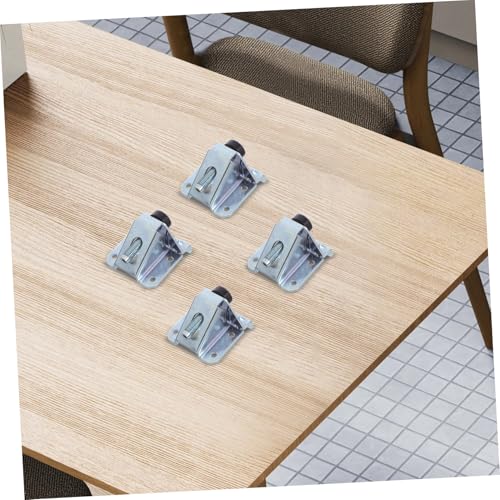 Patas regulables resistentes para muebles soporte lateral plateado de mesas de comedor 4