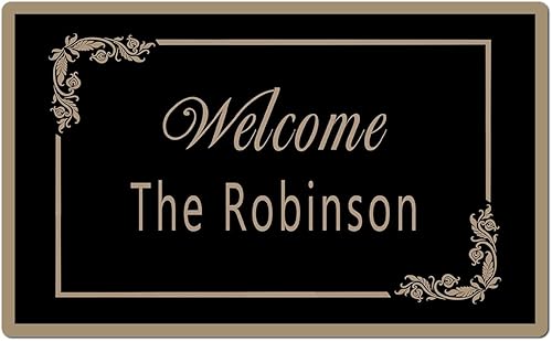 Magimagine Tapete divertido personalizado para puerta de entrada al aire libre, tapetes personalizados para decoración de casa para puerta