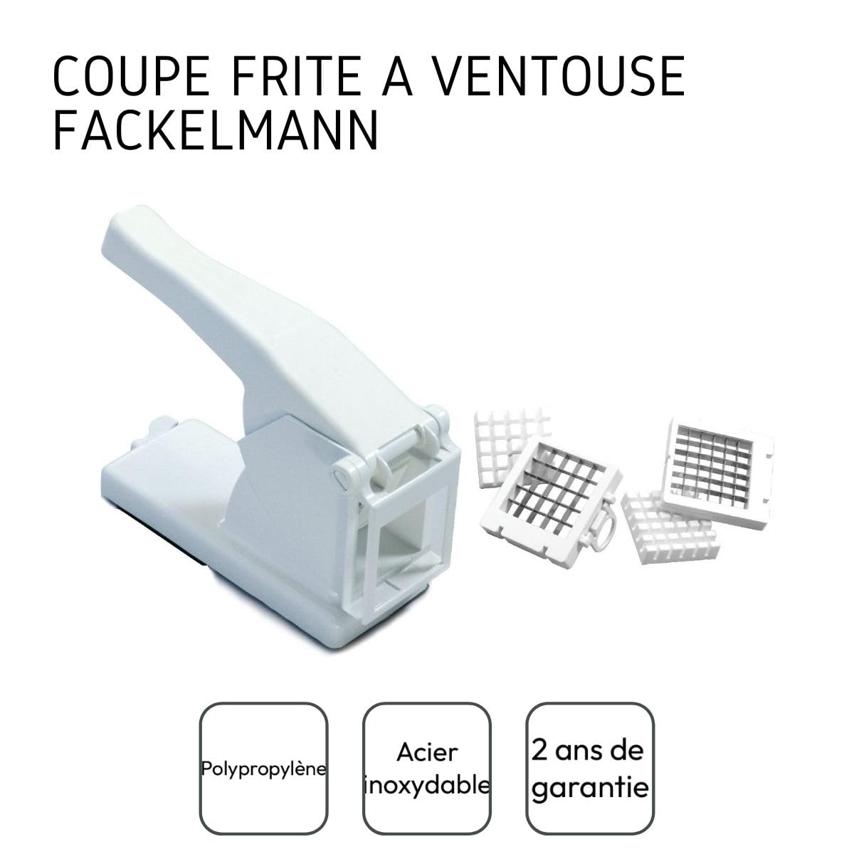 Fackelmann 45299, Tagliapatate con 2 griglie (da 25 e 36)