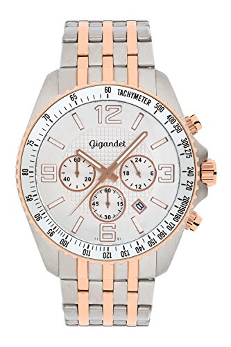 Montre homme quartz japonais Gigandet montre analogique acier inoxydable classique