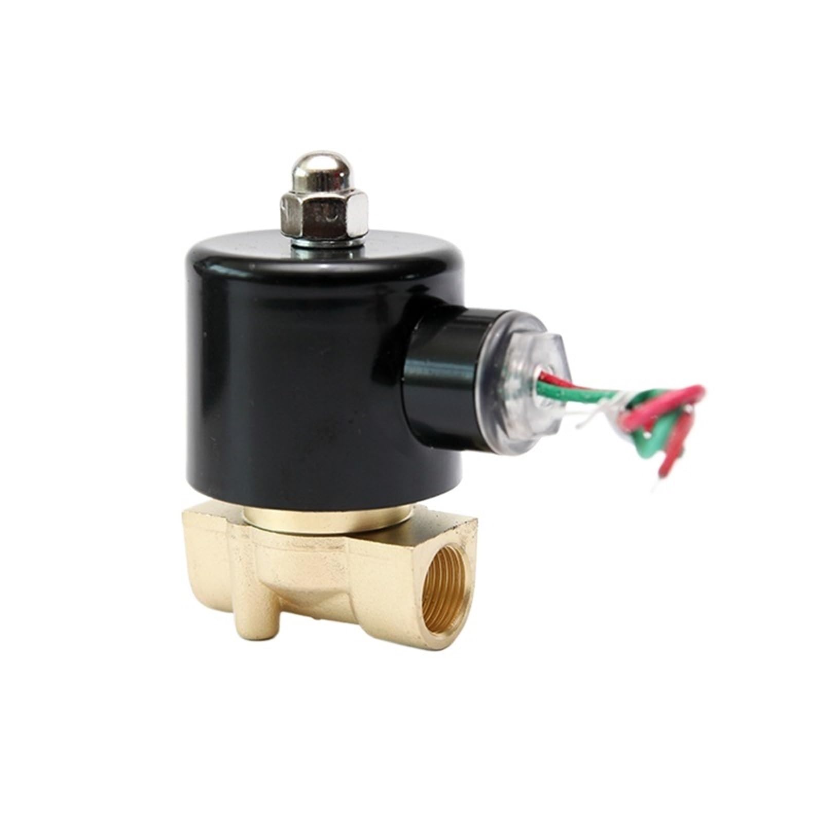 VSPPJYFG 3/8" 24v 110v 220v 12v Normally Closed Brass Solenoid Valve Direct Acting DN10 Solenoid Valve(BSPT-240VAC)