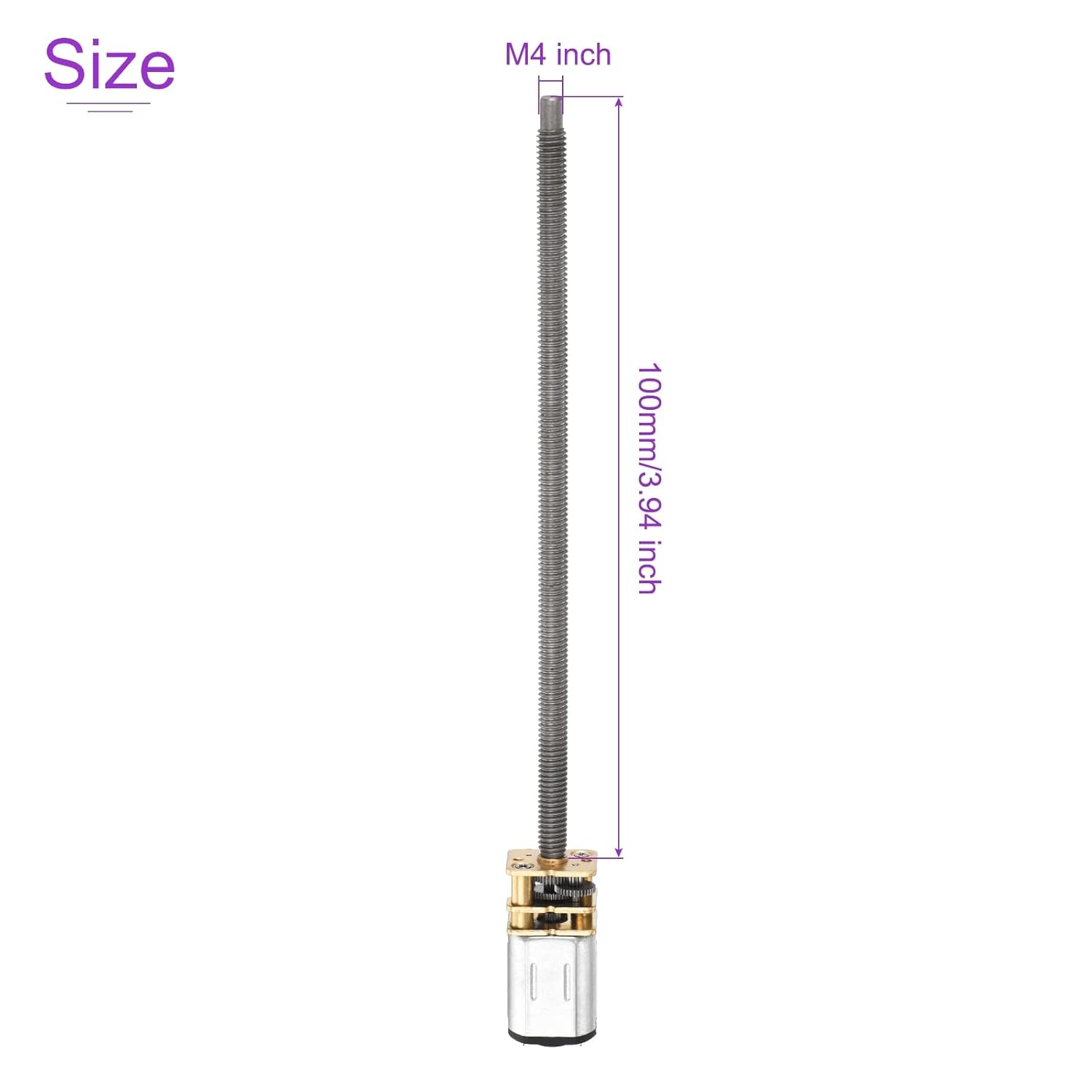DMiotech 6V 30RPM Rated Torque 12 Output Shaft Length 100mm Micro DC Speed Reduction Motor Mini Metal Gearbox Motor for RC Car Robot Model DIY RC Toys Engine
