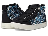 BILLY Footwear Kids Classic DR High II High Tops for Kids – Canvas Upper – Round Toe – TPR Midsole & Outsole Black Graffiti 5 Big Kid W