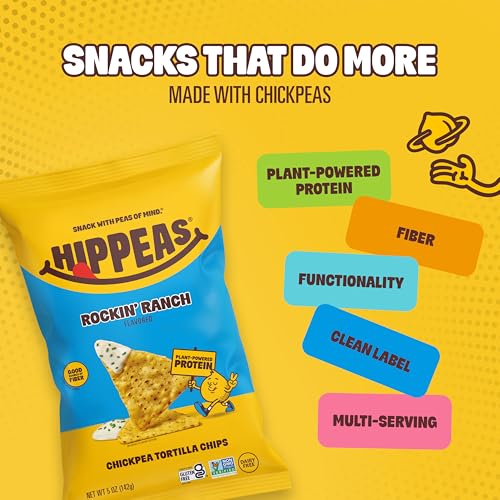 Image of HIPPEAS Rockin Ranch Chickpea Tortilla Chips, 5 OZ